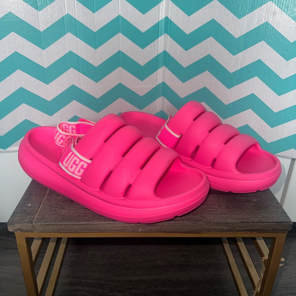 UGG Taffy Pink Sport Yeah Slide Sandal Women's Size 11